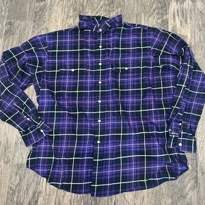 Purple Ralph Lauren polo Plaid Men's Shirt